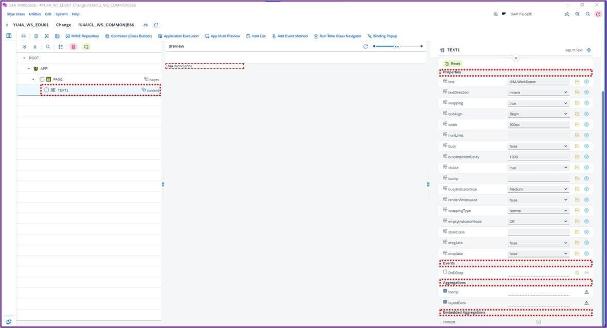 UI Object Attributes 화면