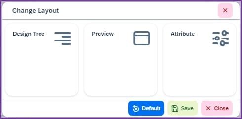 UI 디자인 레이아웃 변경 팝업