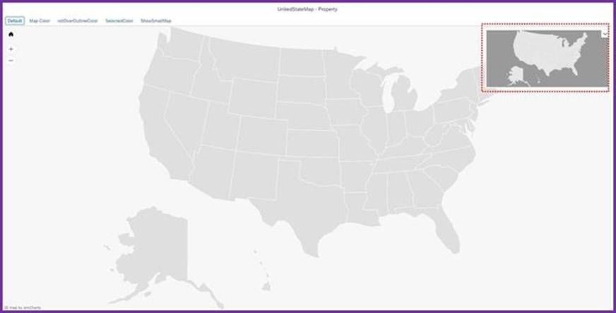 Properties - showSmallMap 적용시 결과 화면